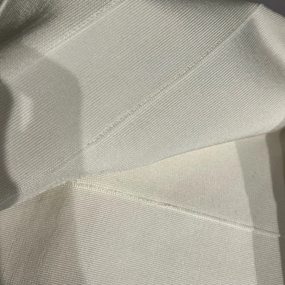 Herve Leger White Strapless Dress - Picture 3 of 5